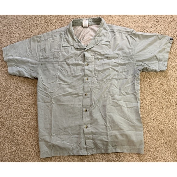 The North Face Other - North Face Short Sleeve Vented Fishing Shirt Size X-Large Seafoam‎ Green/Gray